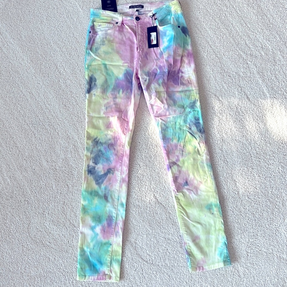 Tie dye designer slim fit jeans